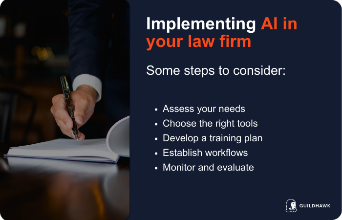 Implementing AI in your law firm